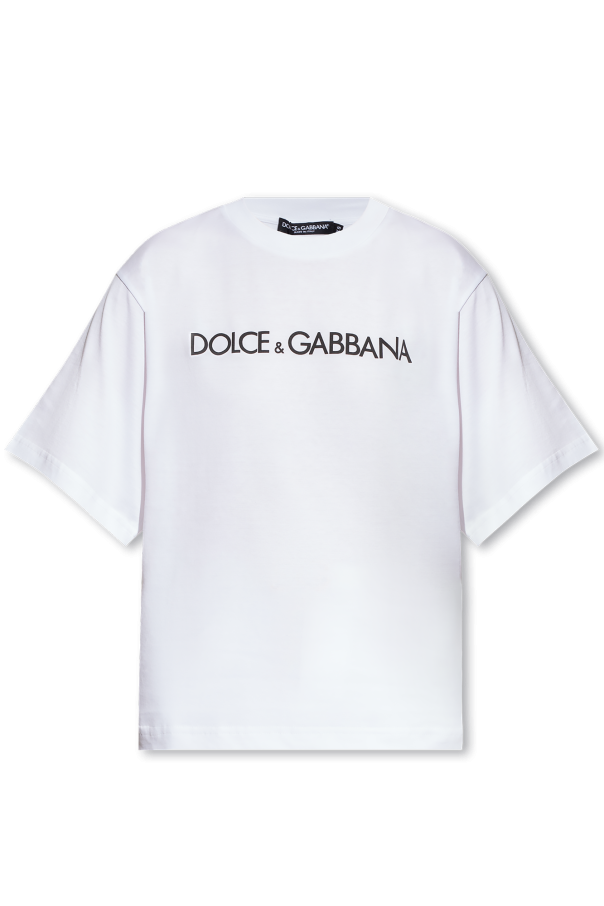 T-shirt Dolce & Gabbana Homme - Logo DG Rouge Et Or - 100% Coton - Taille Normale - Neuf Avec étiquettes - Fabriqué En Italie